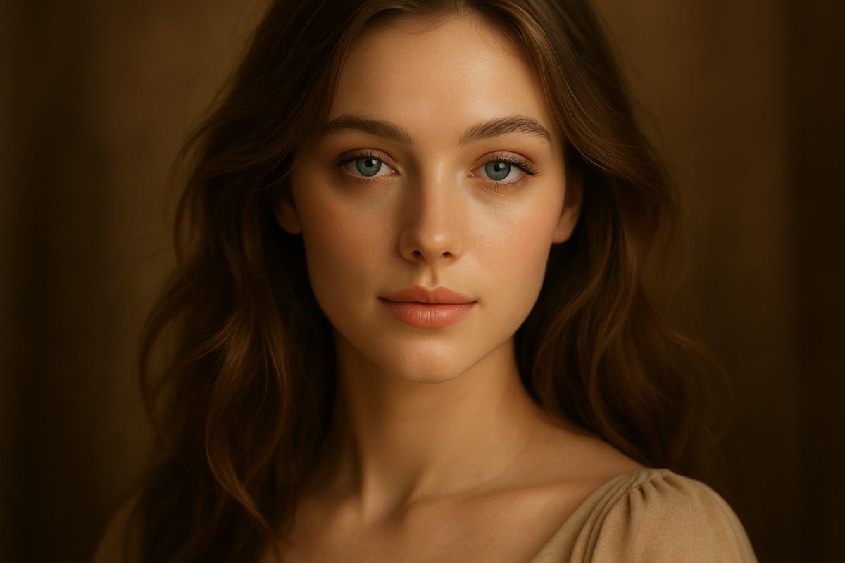  a beautiful girl who has a blue eyes